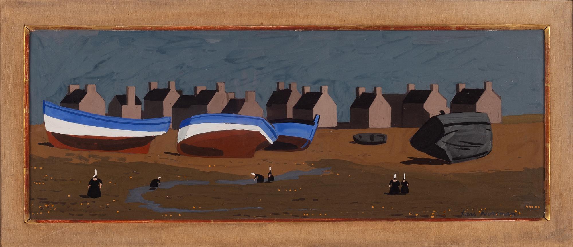 Lars Norrman, "Fiskeby, Bretagne".