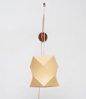Hans Bergström, vägglampa, modell "421", ateljé Lyktan, Åhus 1940-50-tal.
