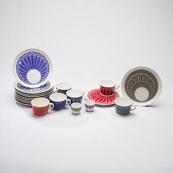 SERVISDELAR, 19 st, "Pikapala-astiat" (Frukostset), Arabia 1961-66.