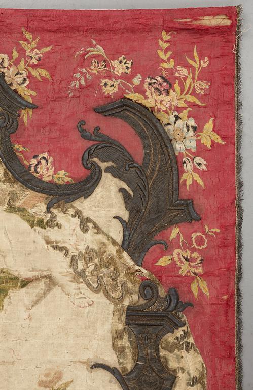 A European 18th century procession banner, ca 203 x 137 cm.