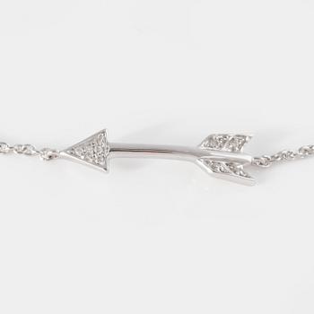 ARMBAND, med 10 briljantslipade diamanter.