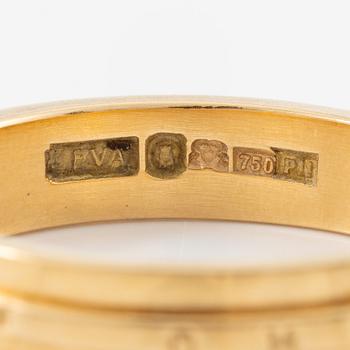 Efva Attling, ring 18K guld, "Amor Omnia Vincit",.