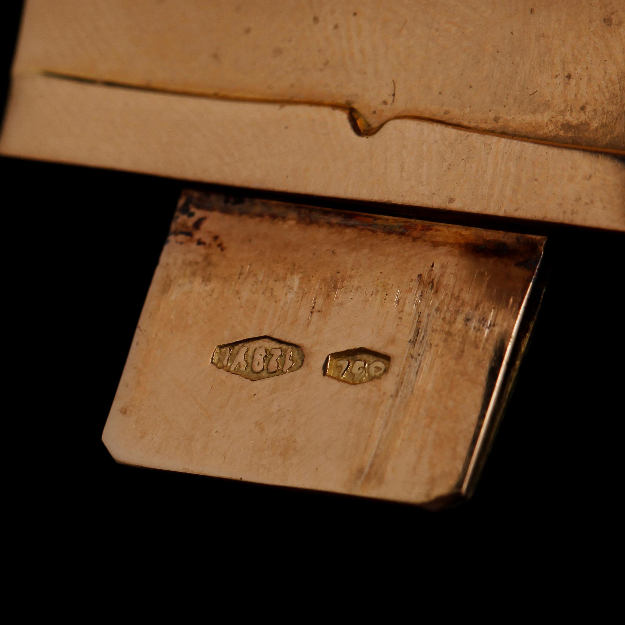 ARMBAND, 18K guld, 1900-talets mitt. Vikt ca 75 g.