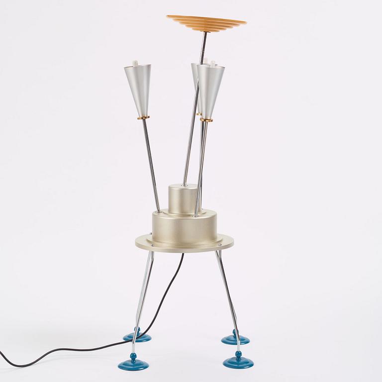 Peter Shire, a "Cahuenga" floor lamp, Memphis, Italy, post 1985.