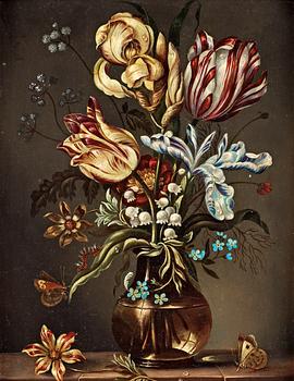 342. Ambrosius Bosschaert In the manner of the artist, Still life with tulips.