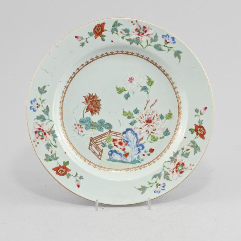TALLRIK, porslin, Kina, 1700/1800-tal.