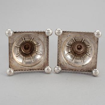 GAB, ljusstakar, ett par, silver, Stockholm, 1916.