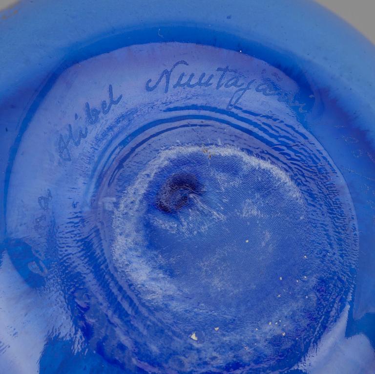 GLASÄGG, 2+1 st, signerade Edna Hibel/Nuutajärvi Notsjö, Harri Jokinen, Iittala. 1900-talets slut.