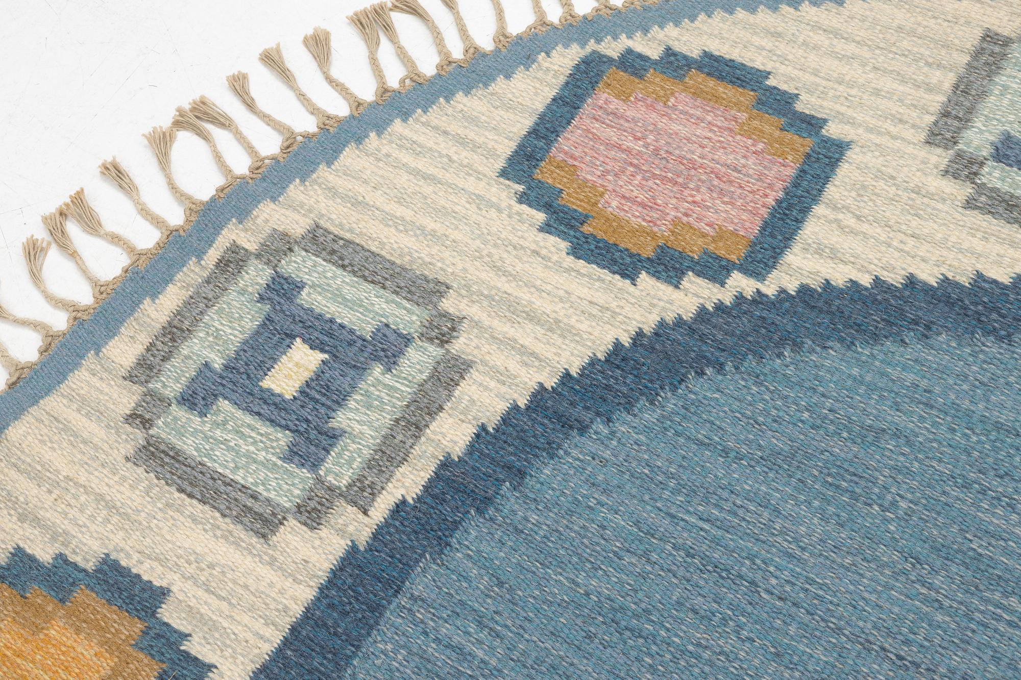 Ingegerd Silow, a rug, 'Torvalla', flat weave, diameter c 206 cm.