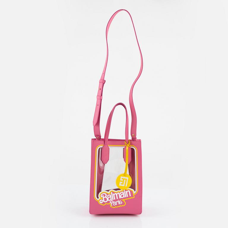 Balmain X Barbie PVC Shopper Tote Bag, limited edition, 2022.