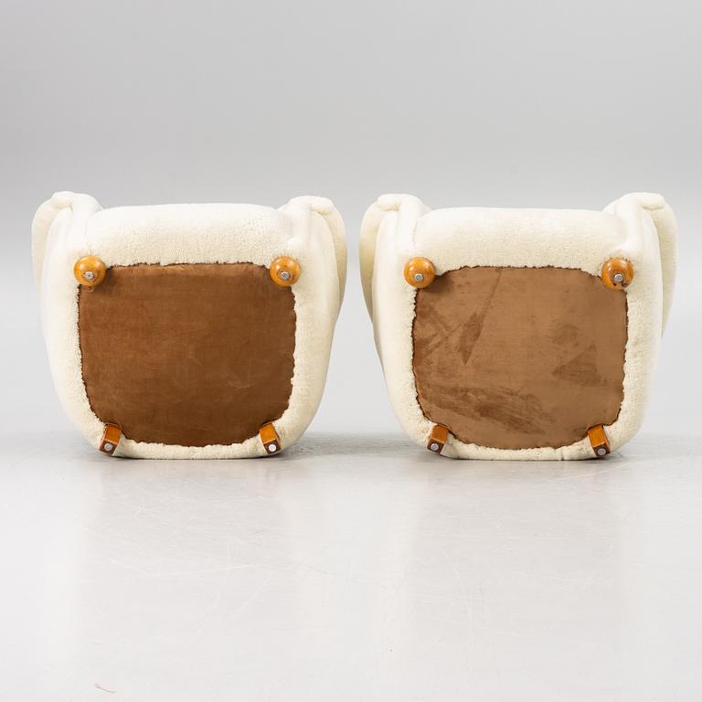 Fåtöljer, ett par, Swedish modern, 1900-tales mitt.