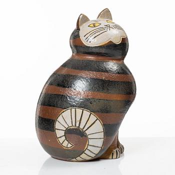 Lisa Larson, a 'Maxikatt' stoneware sculpture, from the series 'Stora Zoo', Gustavsberg.