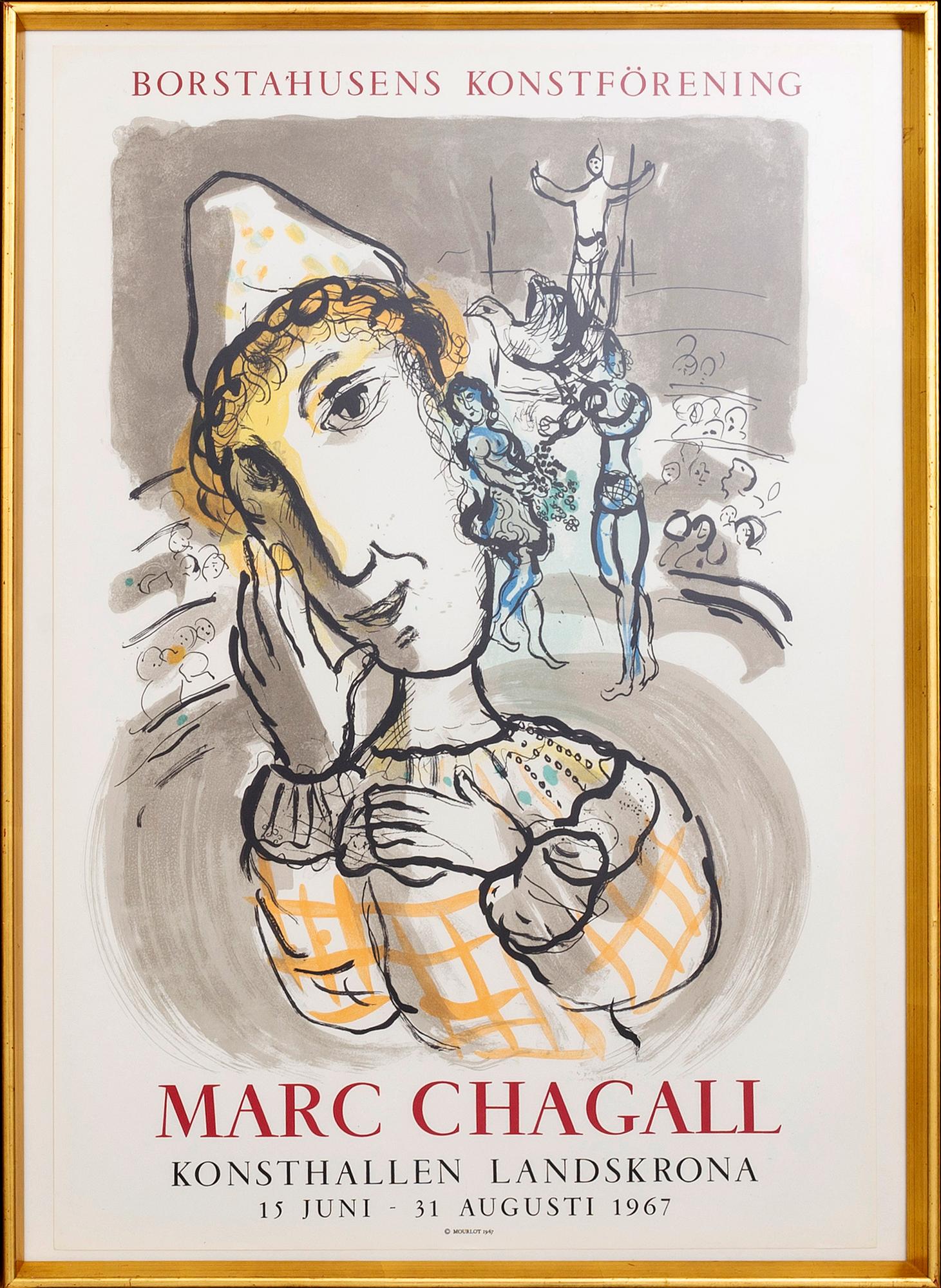 MARC CHAGALL, färglitografisk affisch.