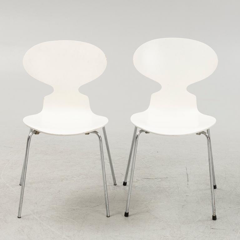 A pair of Arne Jacobsen, "Myran", chairs for Fritz Hansen, Denmark.