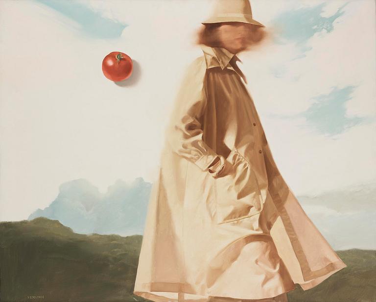 Yrjö Edelmann, Woman in Trench Coat.