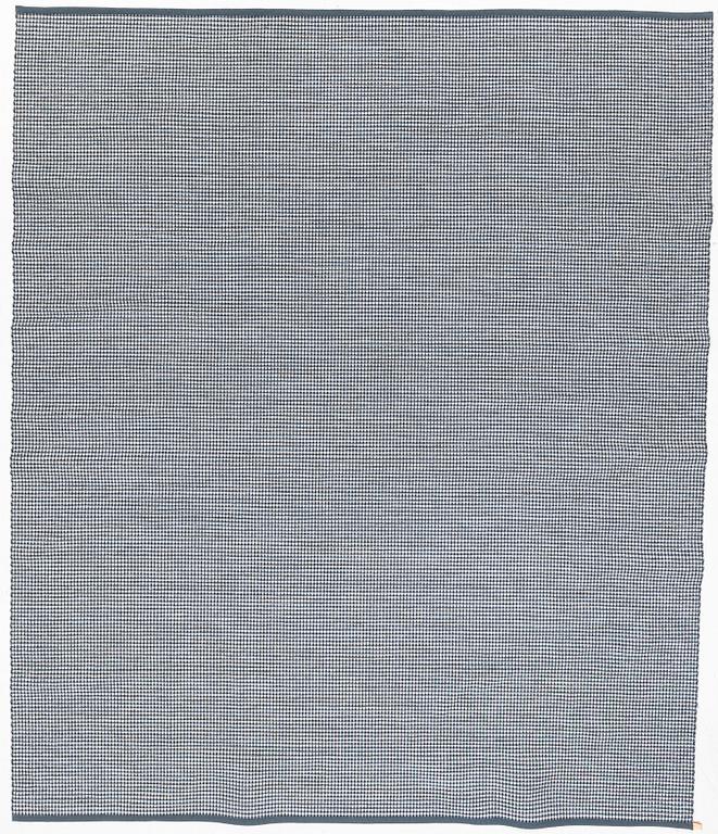 Gunilla Lagerhem Ullberg, a flat-woven 'Häggå' carpet, Kasthall, 2021, ac. 370 x 310 cm.