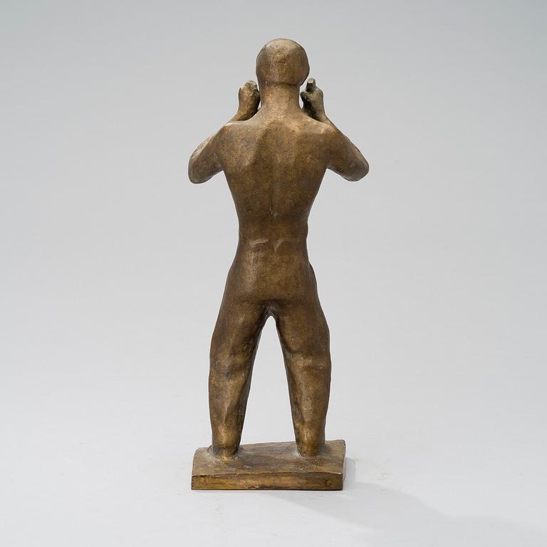 UNO ARO, SCULPTURE, bronze, signed U. Aro.