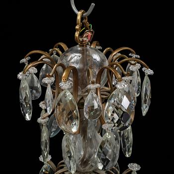 A rococo style chandelier, 20th Century.