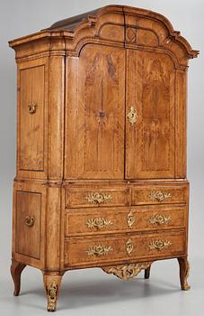 A Swedis Rococo 18th century cupboard.