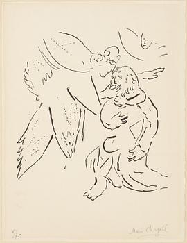 Marc Chagall, lithograph, signed and numbered 6/75.