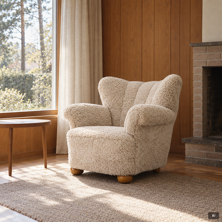 A Swedish Modern armchair, 1940s.