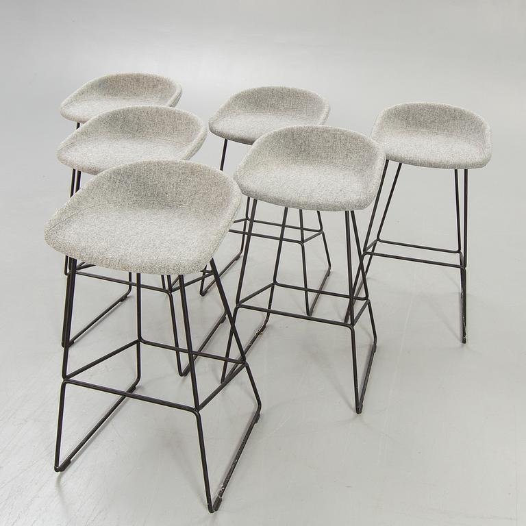 Hee Welling, HAY, bar stools, 6 pcs, "AA39".