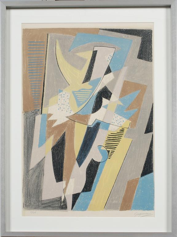 GINO SEVERINI, litograph, signed and numbered 6/175.