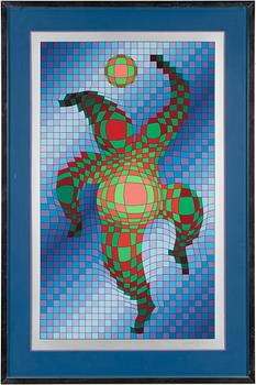 Victor Vasarely, "Clown med boll".