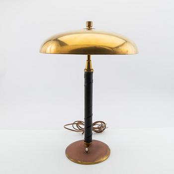 Einar Bäckströms Metallvarufabrik, Table lamp model 5013 Swedish Modern 1940s.