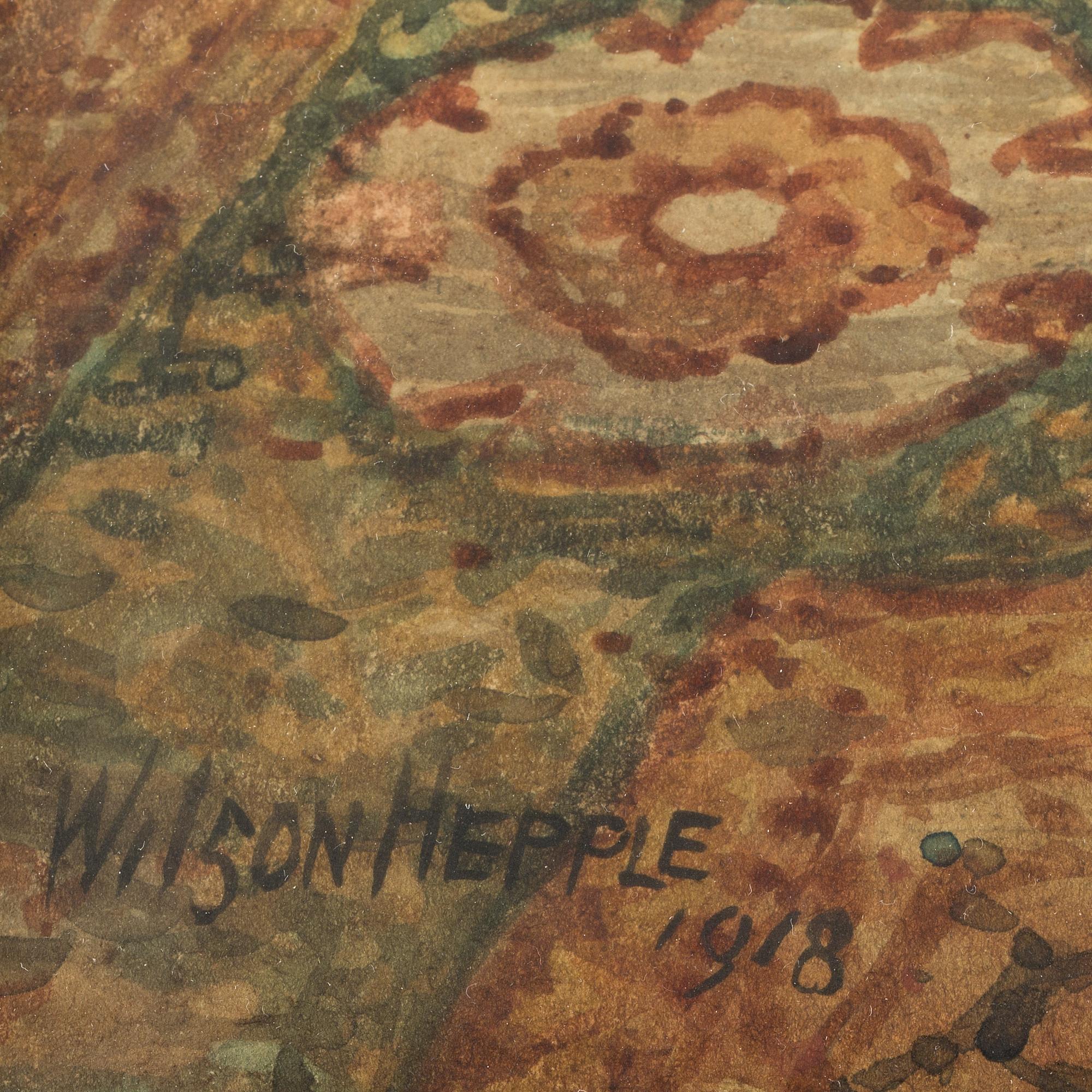 WILSON HEPPLE, akvarell, signerad och daterad 1918.