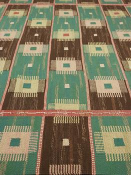 MÄRTA MÅÅS-FJETTERSTRÖM, a carpet, flat weave, 351,5 x 235,5 cm, "Kardborren" (very rare), signed MMF.