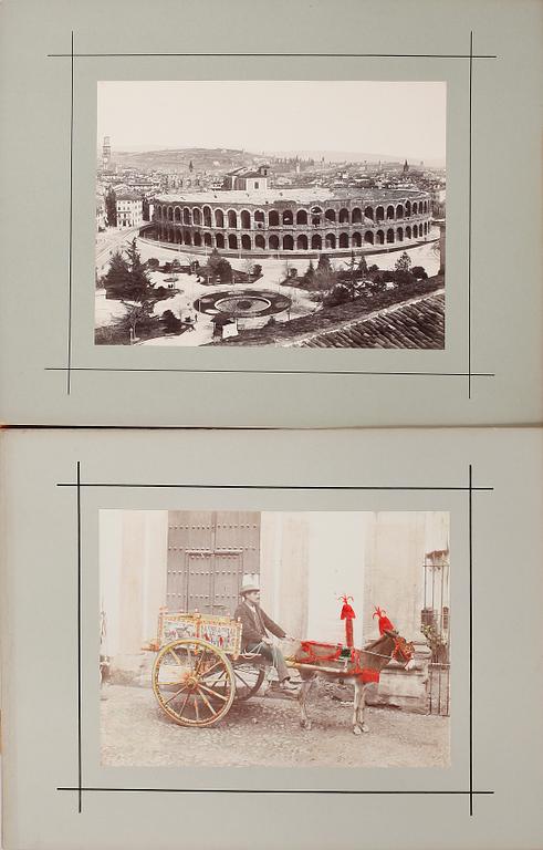 FOTOGRAFIER,  18 st, Italien 1800-talets slut.
