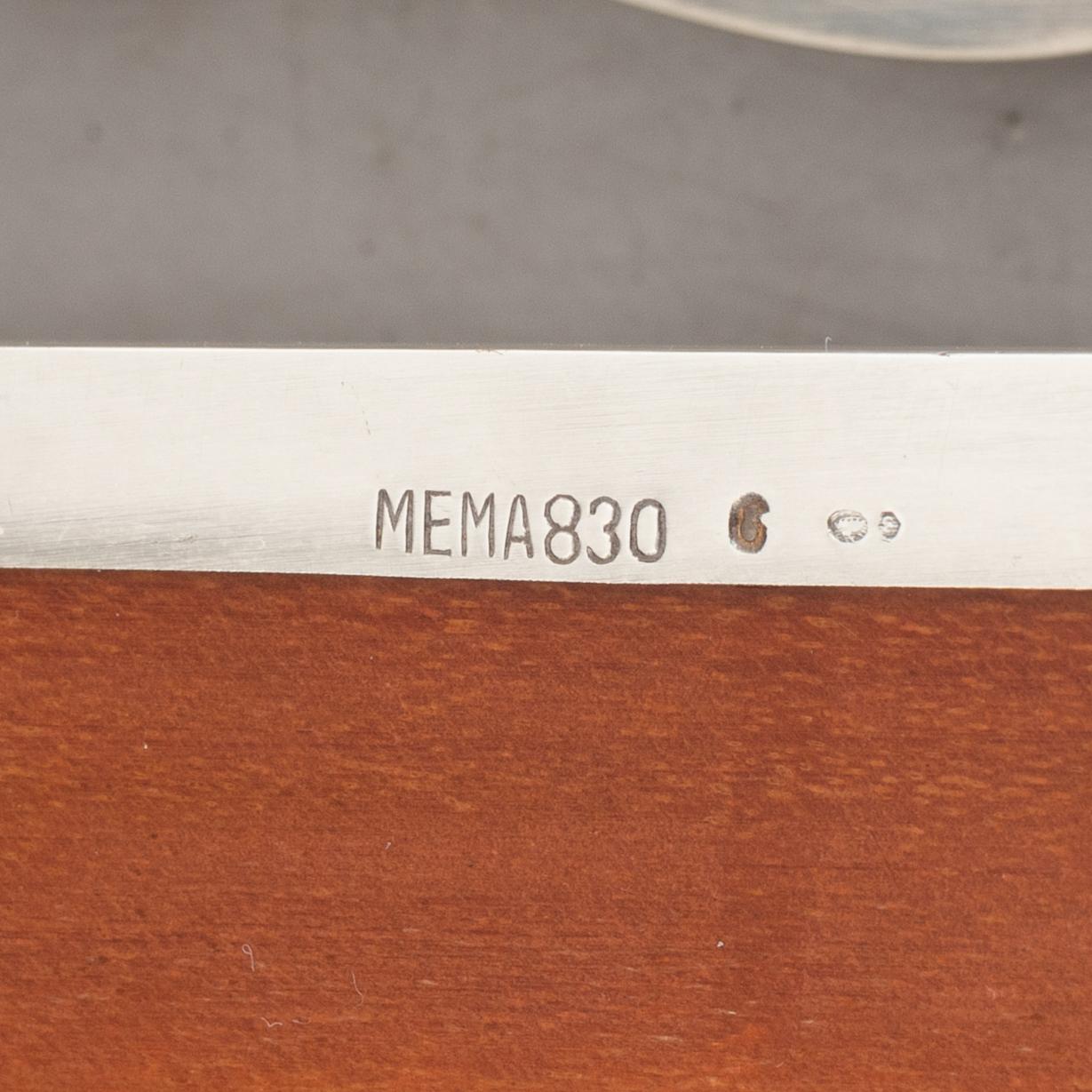 Two silver 830 cigarette cases, Swedish import marks, MEMA, circa mid-20th century.