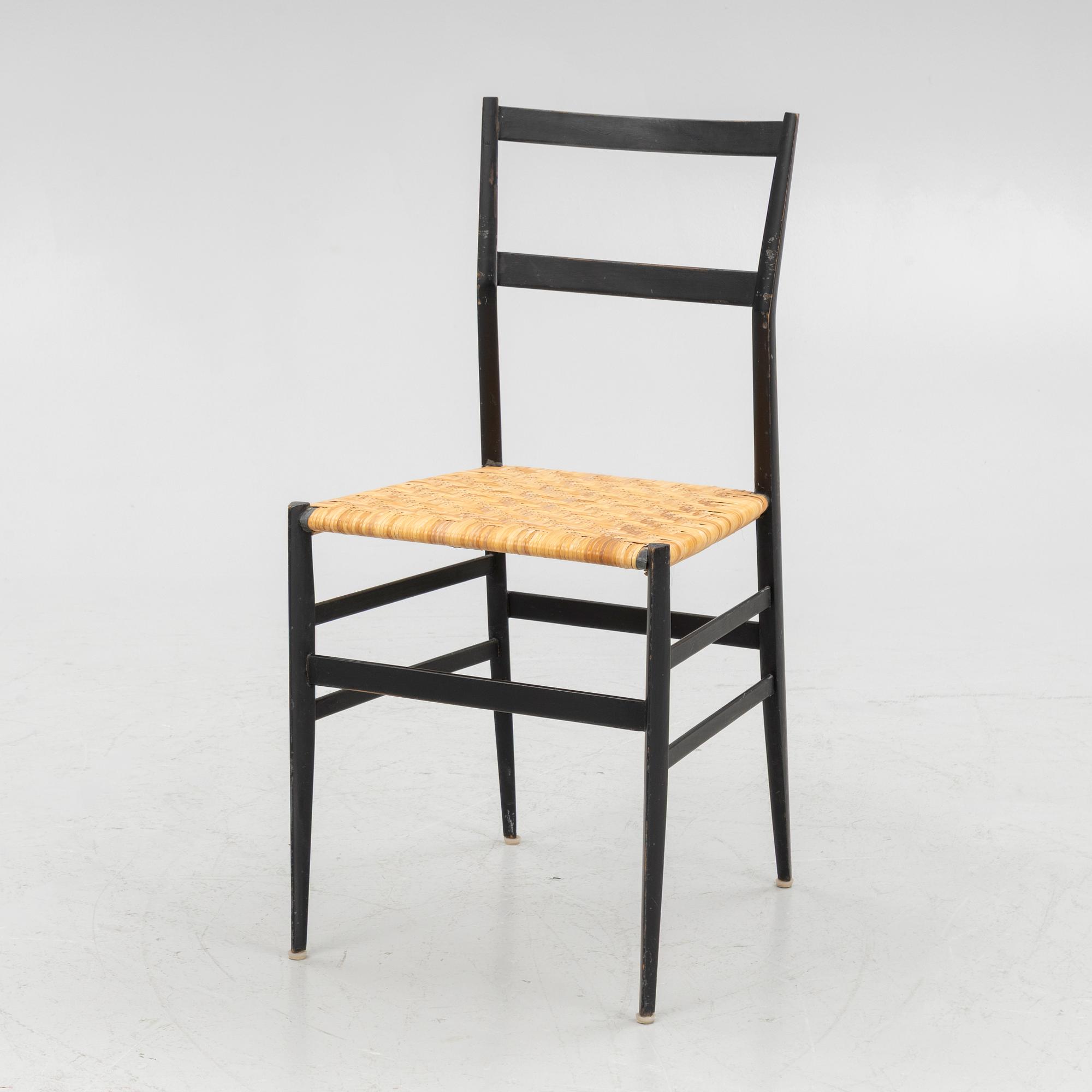 Gio Ponti, a 'Superleggera' chair, sold at Illums Bolighus, 1960's.