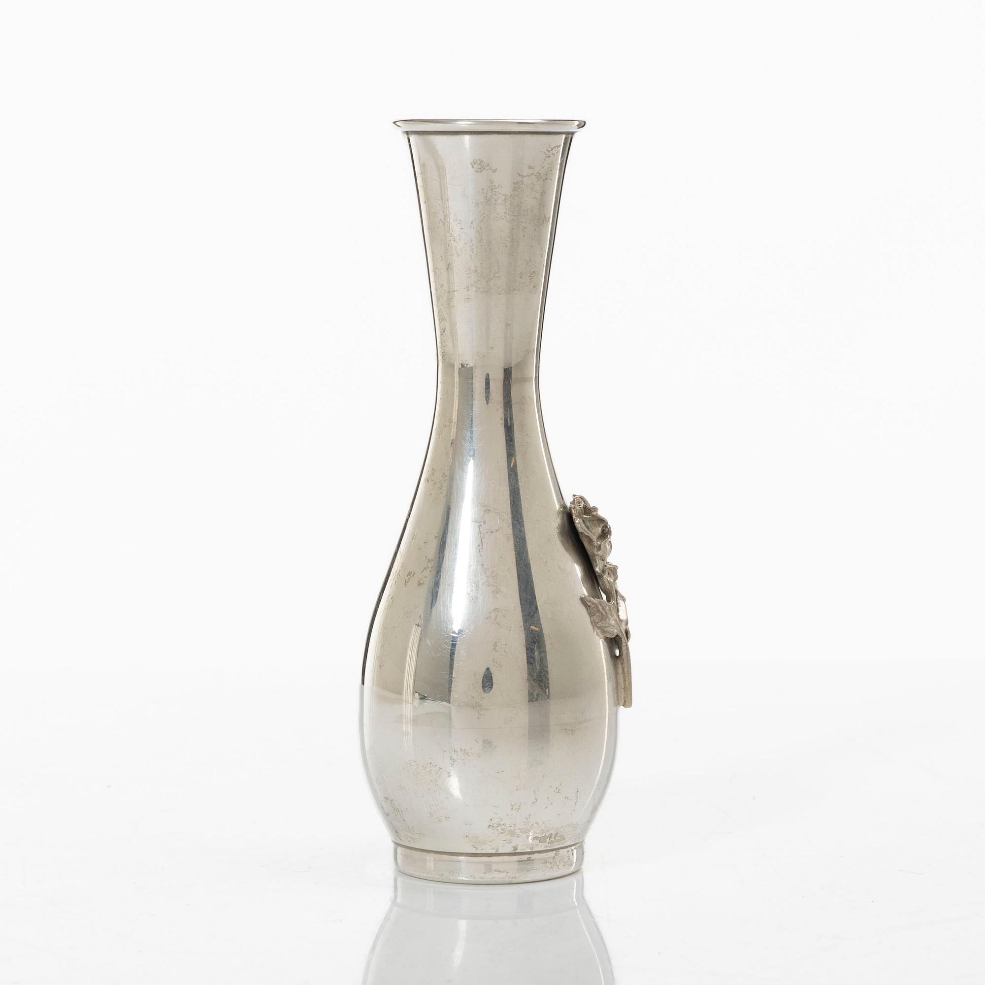 Small vase, sterling silver, 20th century.