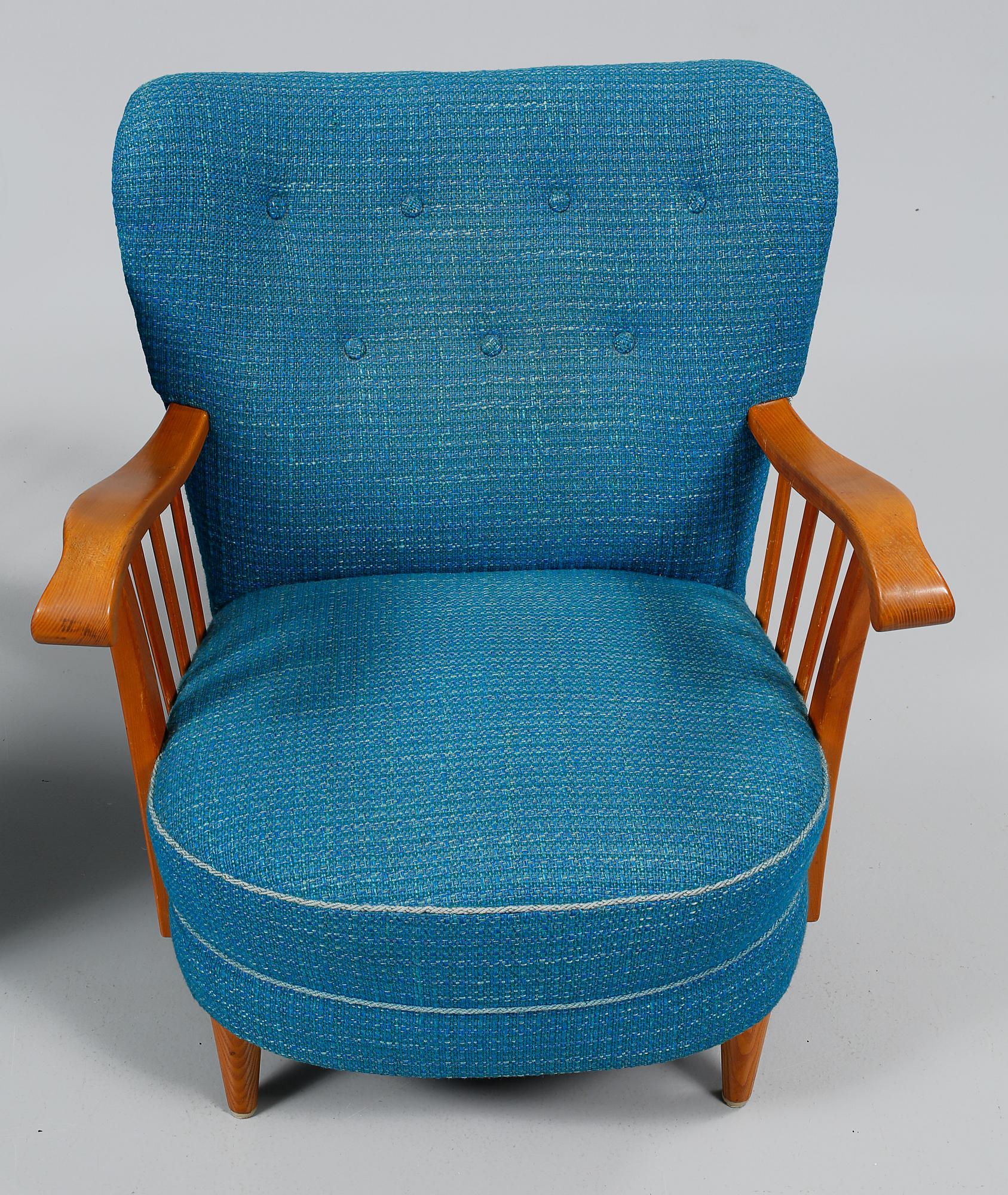FÅTÖLJ, ett par, 1900-talets mitt.