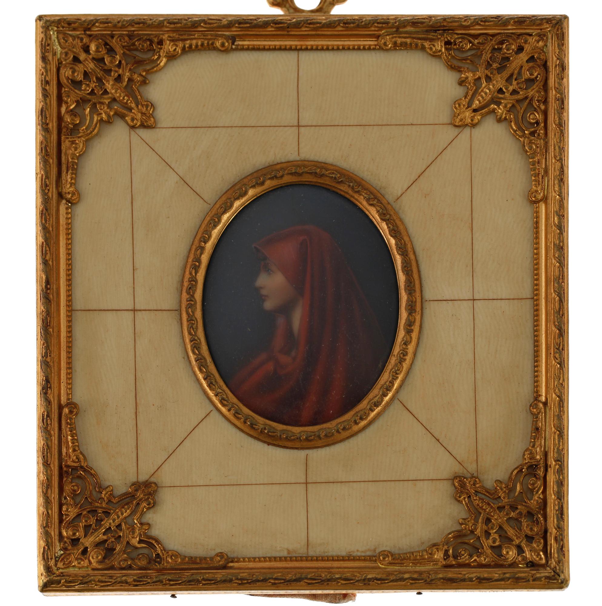 MINIATYRMÅLNINGAR, 5 st, bla Victoria Längstadius, 1800-1900-tal.