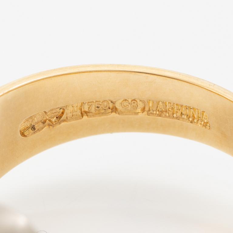 Lapponia, ring 18K gold, Finland 1980.