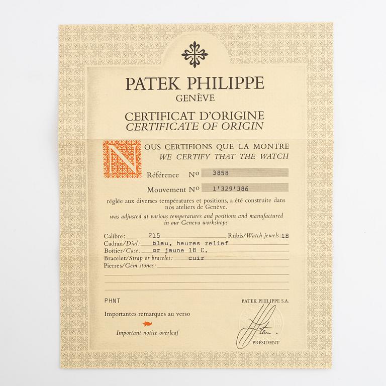 Patek Philippe, Golden Ellipse, "Sigma Dial", ca 1982.