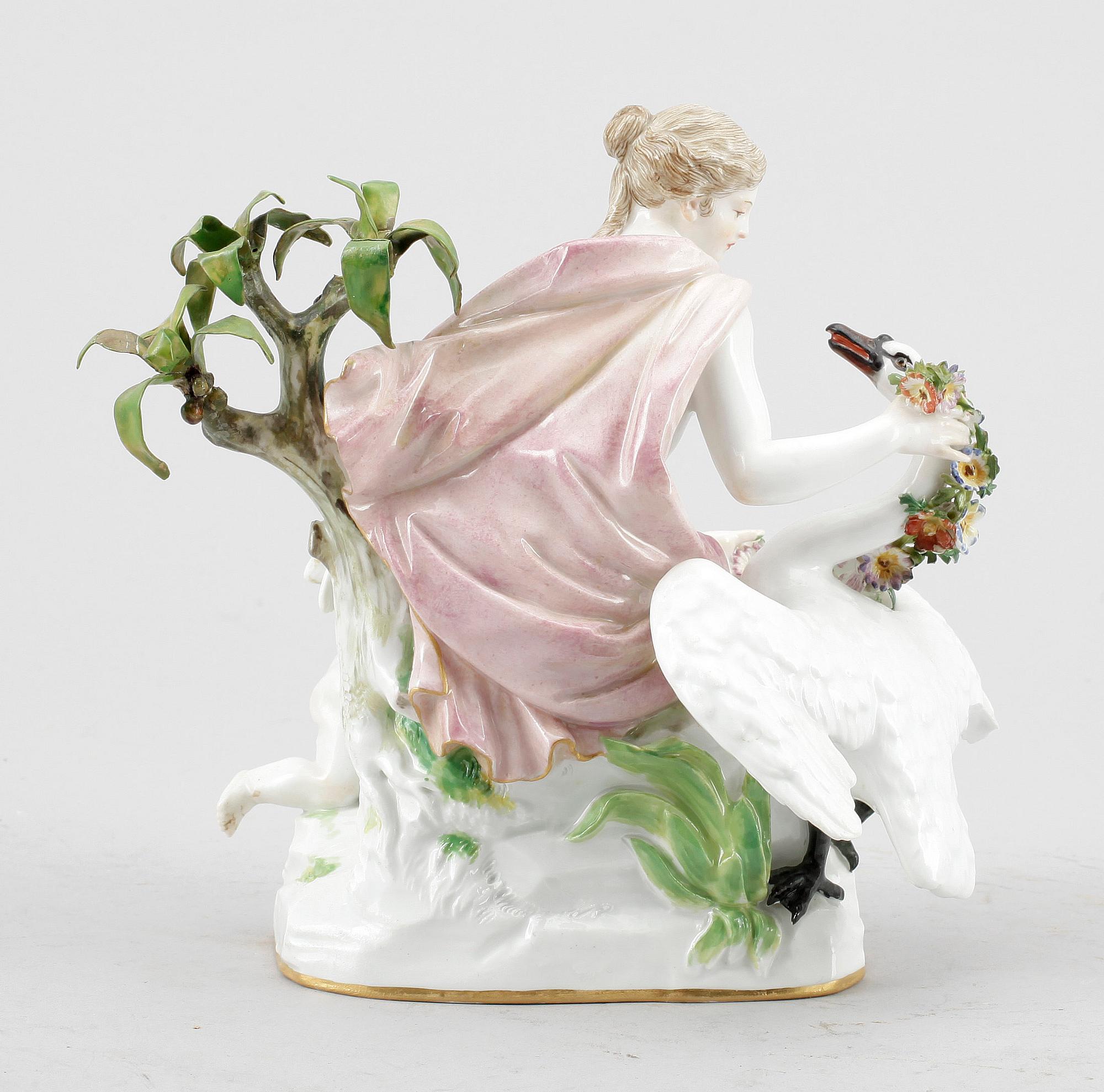 FIGURIN, porslin, Meissen, Omkring 1900.