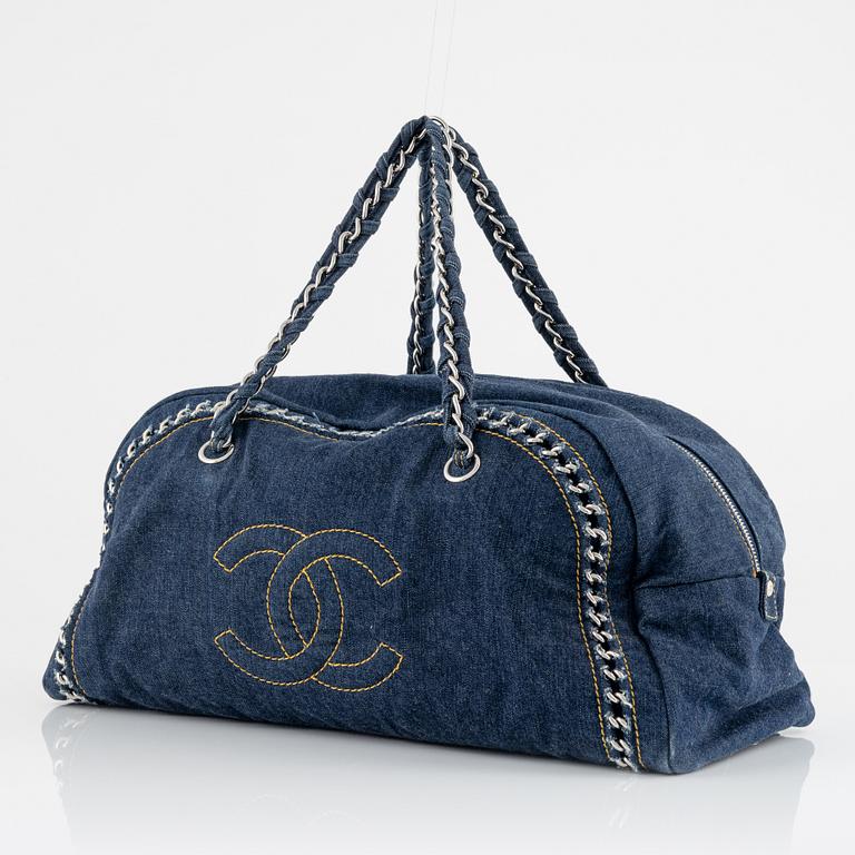 Chanel, a quilted denim handbag, 2005-06.
