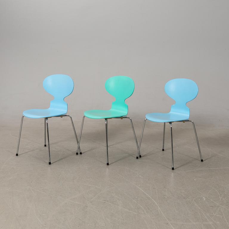 Arne Jacobsen, chairs 6 pcs, "Ant", Fritz Hansen, 1993.