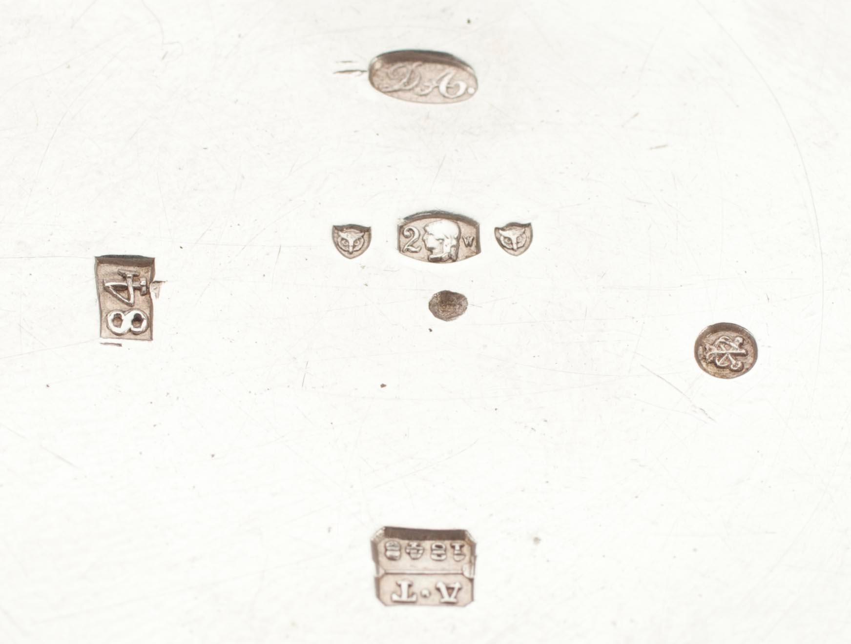 GRÄDDSNÄCKA, 84 silver. Dmitrij Andrejev, St. Petersburg 1848. Delförgylld. Vikt ca. 323 g.