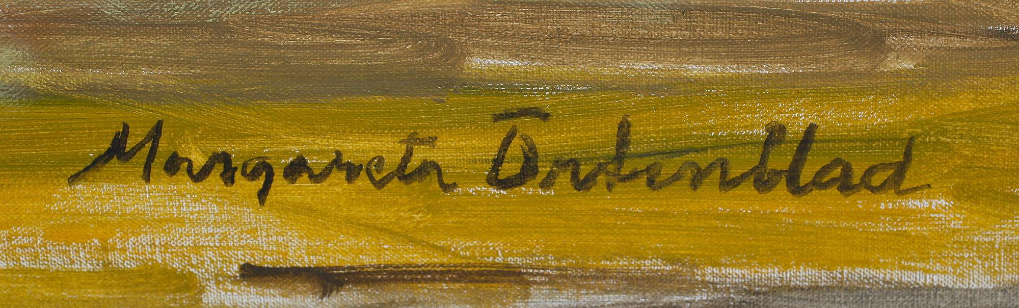 MARGARETA ÖRTENBLAD, olja på duk, signerad.