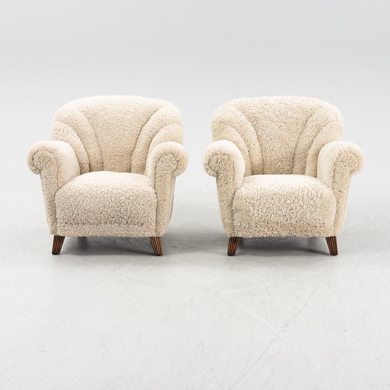 Fåtöljer, ett par, 1930/40-tal.