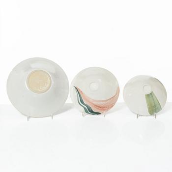 Eva Bengtsson, three stoneware bowls, own studio, Frillesås.