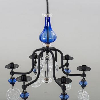 ERIK HÖGLUND, ljuskrona Boda Smide 1900-talets andra hälft.