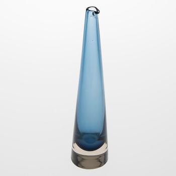 TIMO SARPANEVA, KARAFF, glas, "Jääpuikko" (Istapp), signerad Timo Sarpaneva Iittala -56.