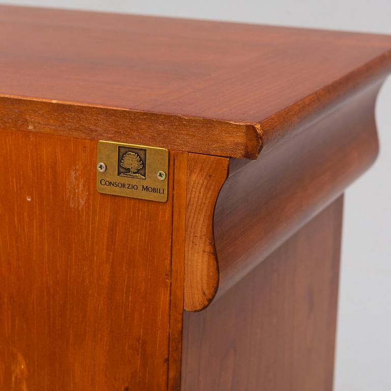 A pair of Italian bedside tables, Consorzio Mobili, second half of the 20th century.