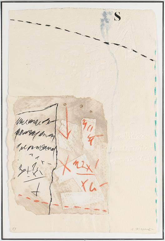 JAMES COIGNARD, carborundumetsning, signerad, numrerad 5/8.